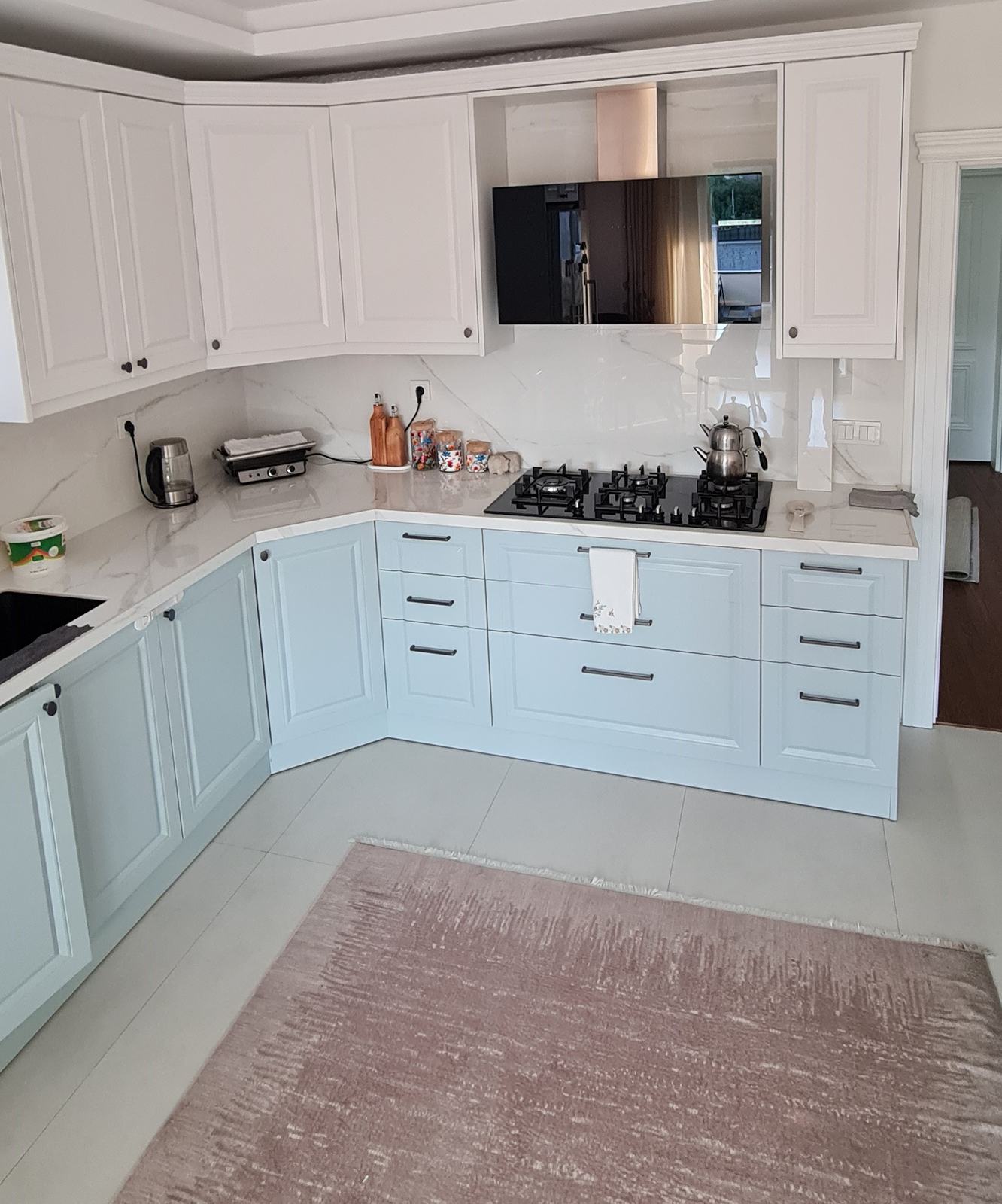 Colorful Kitchen Cabinet