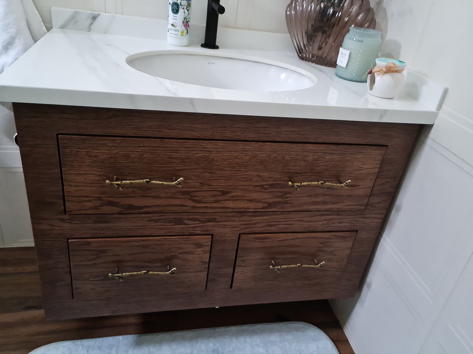 Wood-Look Bathroom Sink