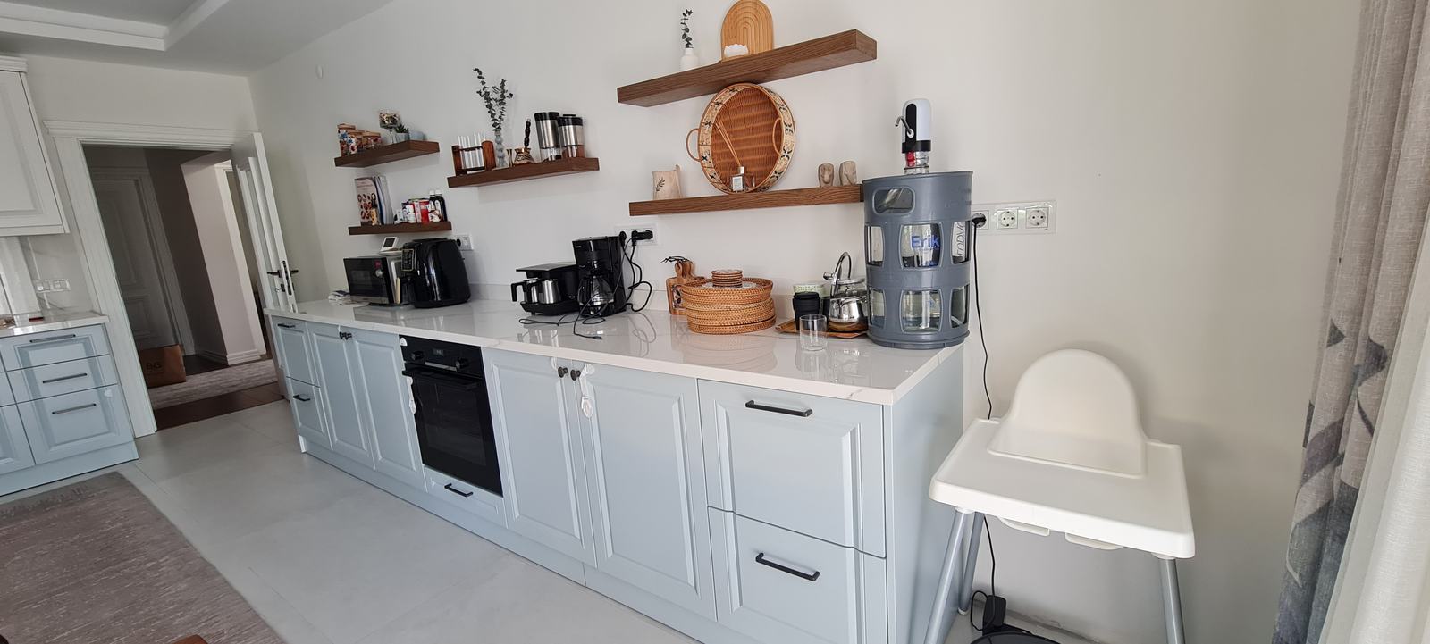 Corner with Color and Shelves