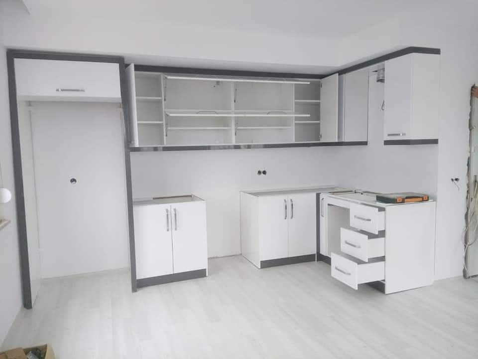 Glossy White Kitchen Cabinet