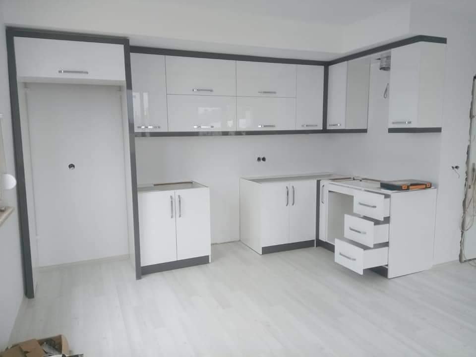 Glossy White Kitchen Cabinet