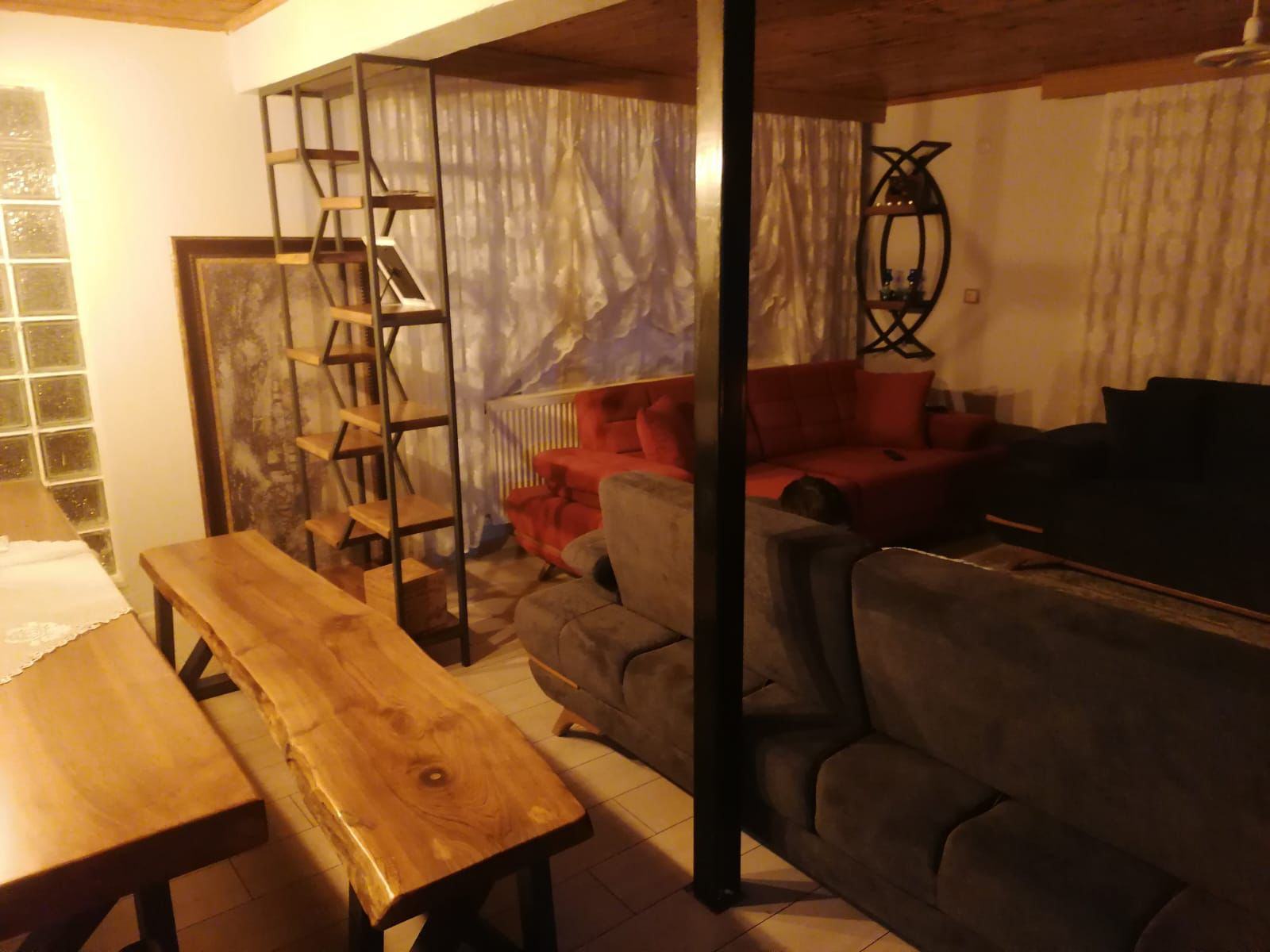 Wooden-Style Living Room