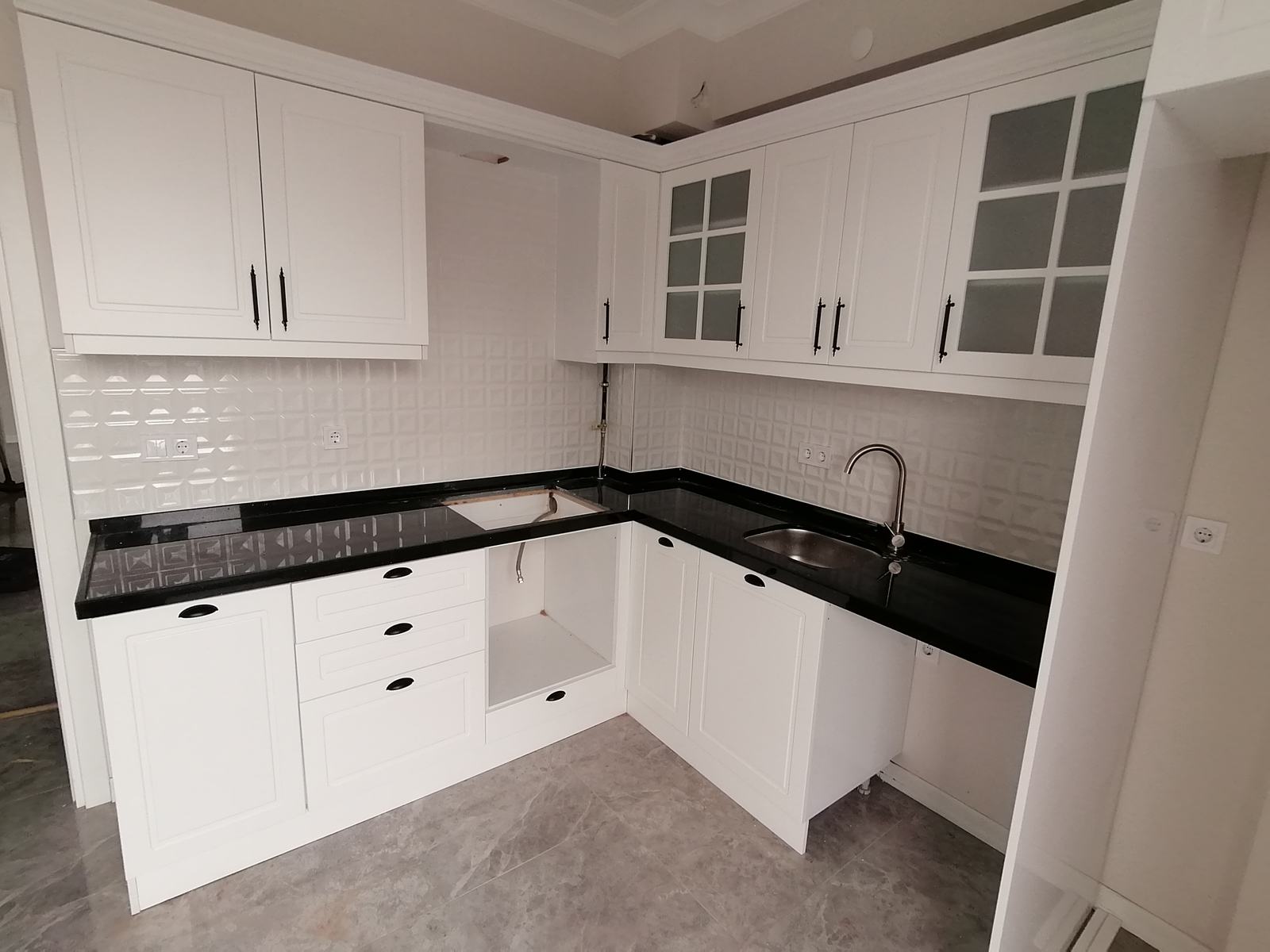 Matte White Kitchen Cabinet