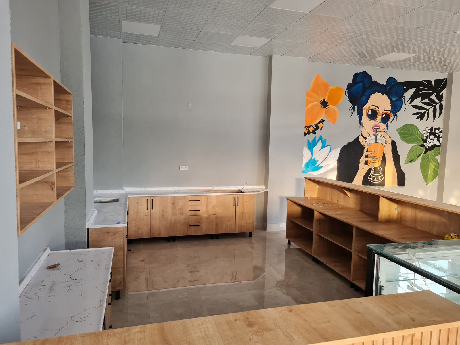 Wooden Café Kitchen